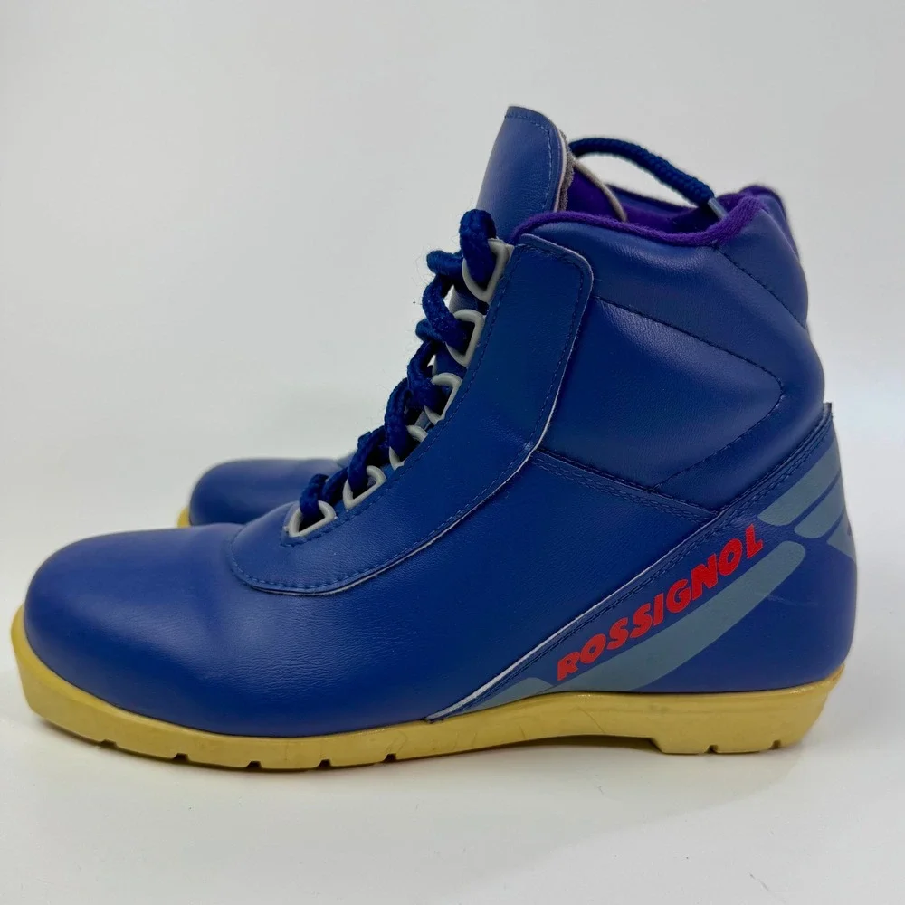 Rossignol Vintage Blue NNN Cross Country Ski Boots Made in Italy Women aprox‎ 8